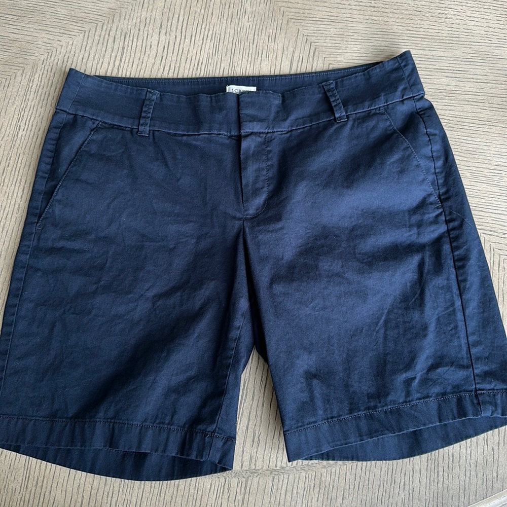 J. Crew - 9” Blue Bermuda Chino Shorts - SZ 10